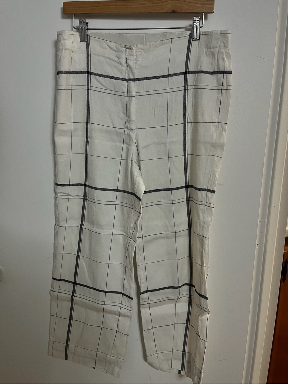 Etcetera White Check Chinos
